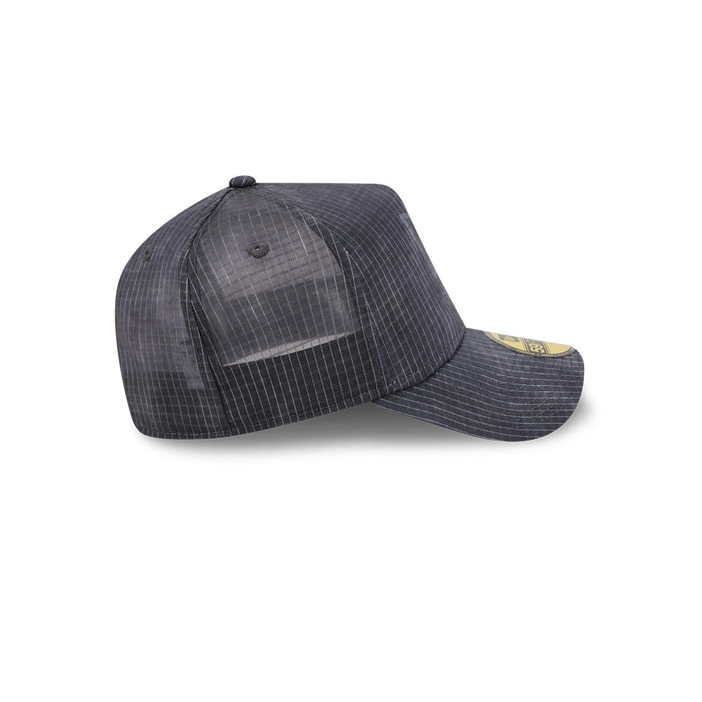 Pictured is this New Era Check 59FORTY A-Frame Fitted cap in dark grey. 7