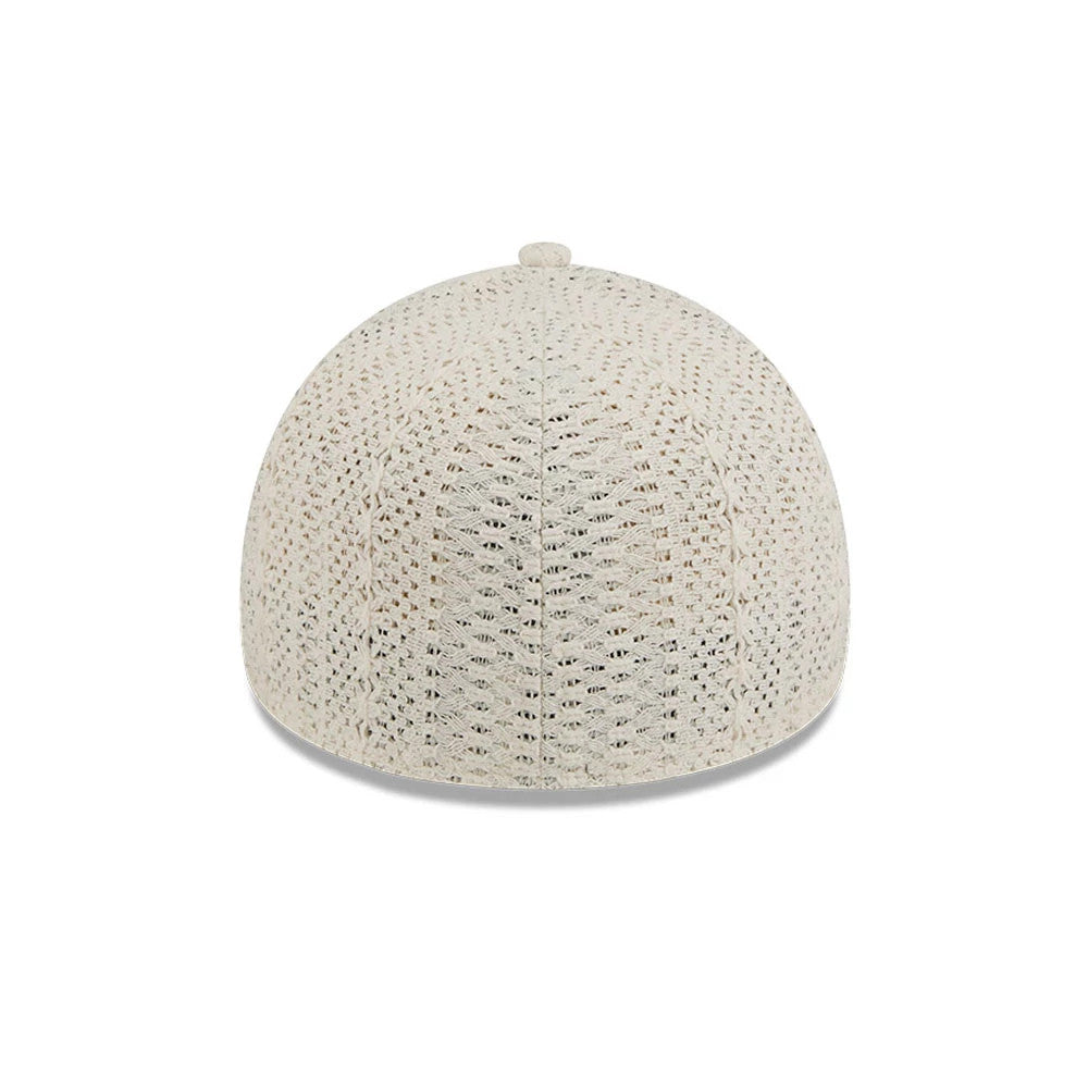 Pictured is this New Era Oval Patch 59FORTY A-Frame Fitted cap in Cream. 7