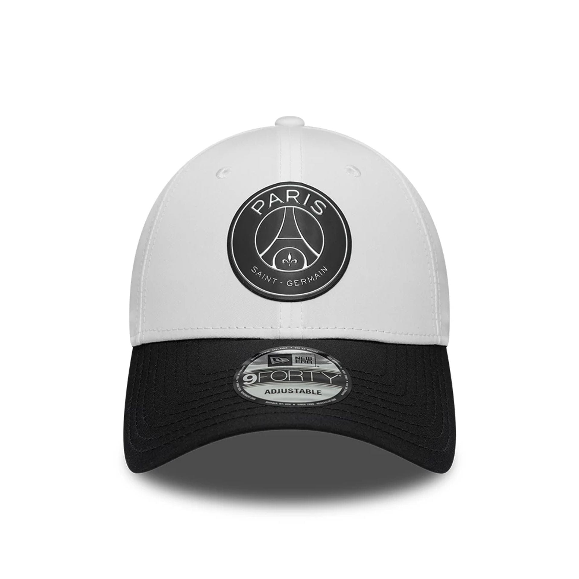 Pictured is this Paris Saint Germain 5th Kit 9FORTY Adjustable cap in black. 2