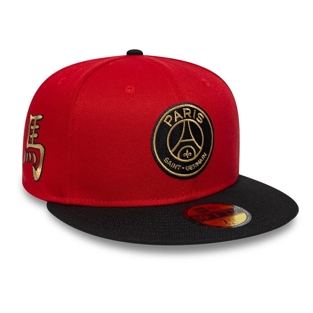 Pictured is this Paris Saint-Germain Chinese New Year 59FIFTY Fitted cap in red. 1