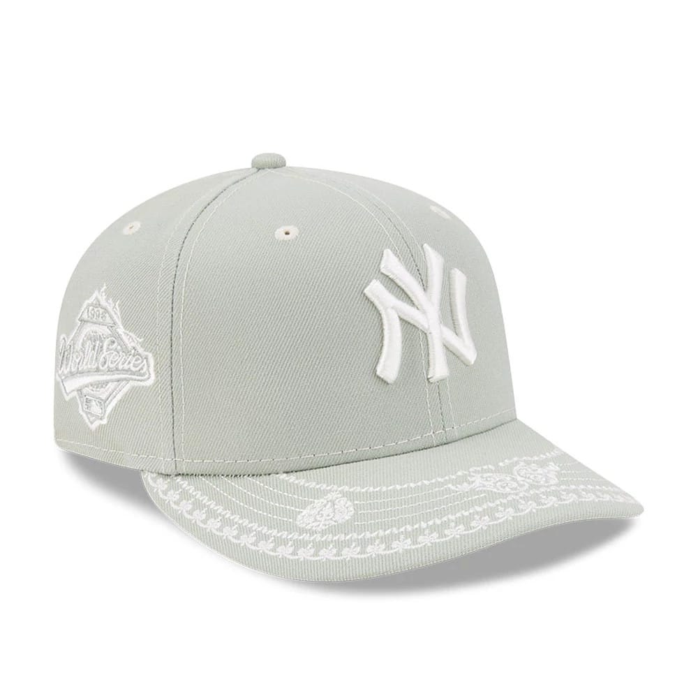 Pictured is this MLB Fathers Day New York Yankees 59FIFTY Fitted cap in pastel green. 1