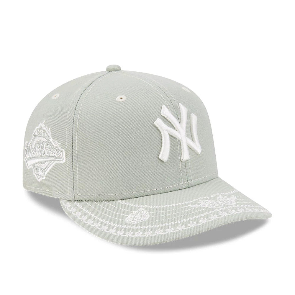 Pictured is this MLB Fathers Day New York Yankees 59FIFTY Fitted cap in pastel green. 1