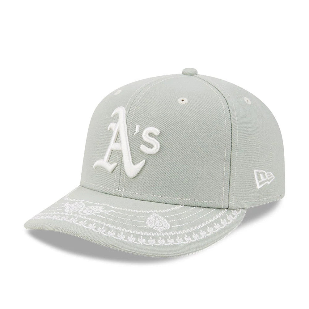 Pictured is this MLB Fathers Day Athletics 59FIFTY Fitted cap in pastel green. 4