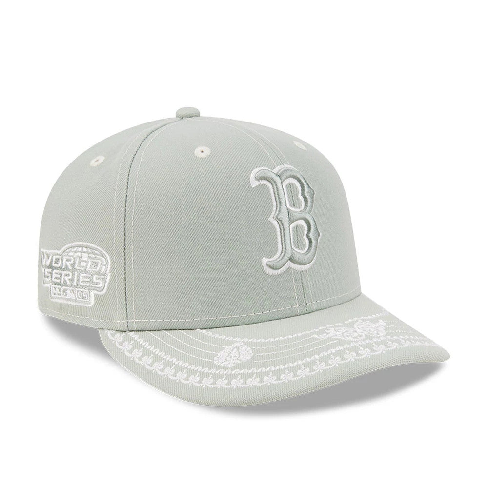Pictured is this MLB Fathers Day Boston Red Sox 59FIFTY Fitted cap in pastel green. 1