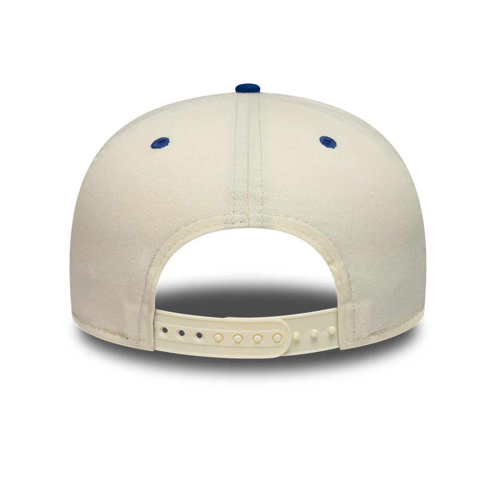 Pictured is this NBA Hardwood Classic Golden State Warriors 19TWENTY Adjustable cap in cream & blue. 7