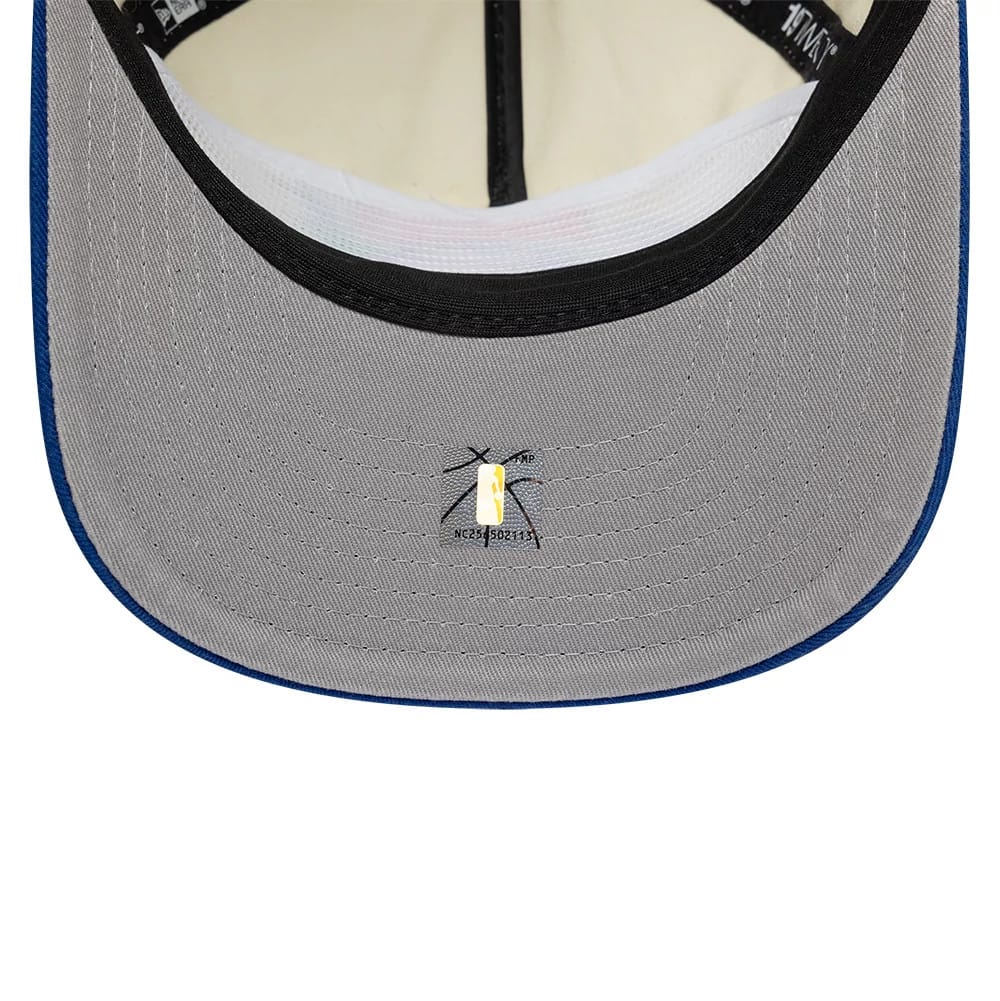 Pictured is this NBA Hardwood Classic New York Knicks 19TWENTY Adjustable cap in cream & blue. 2