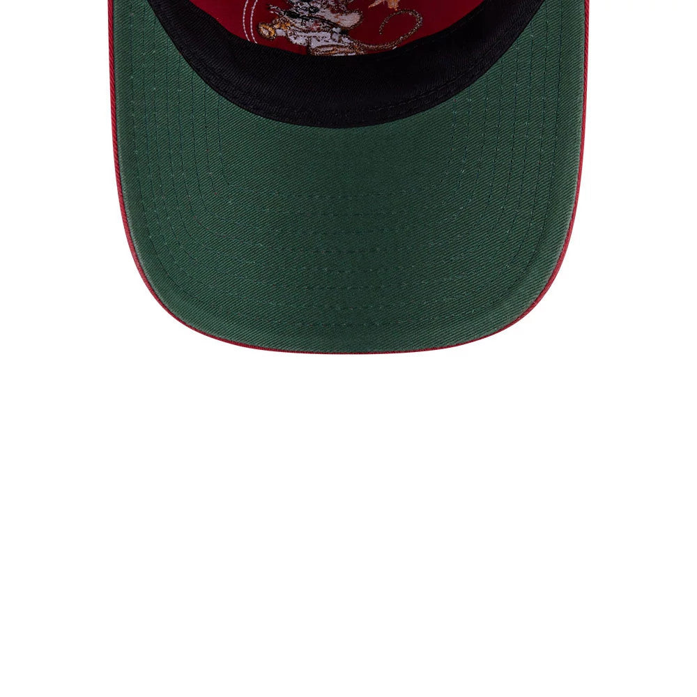 Pictured is this Looney Tunes Speedy Gonzales 9TWENTY Adjustable cap in dark red. 2