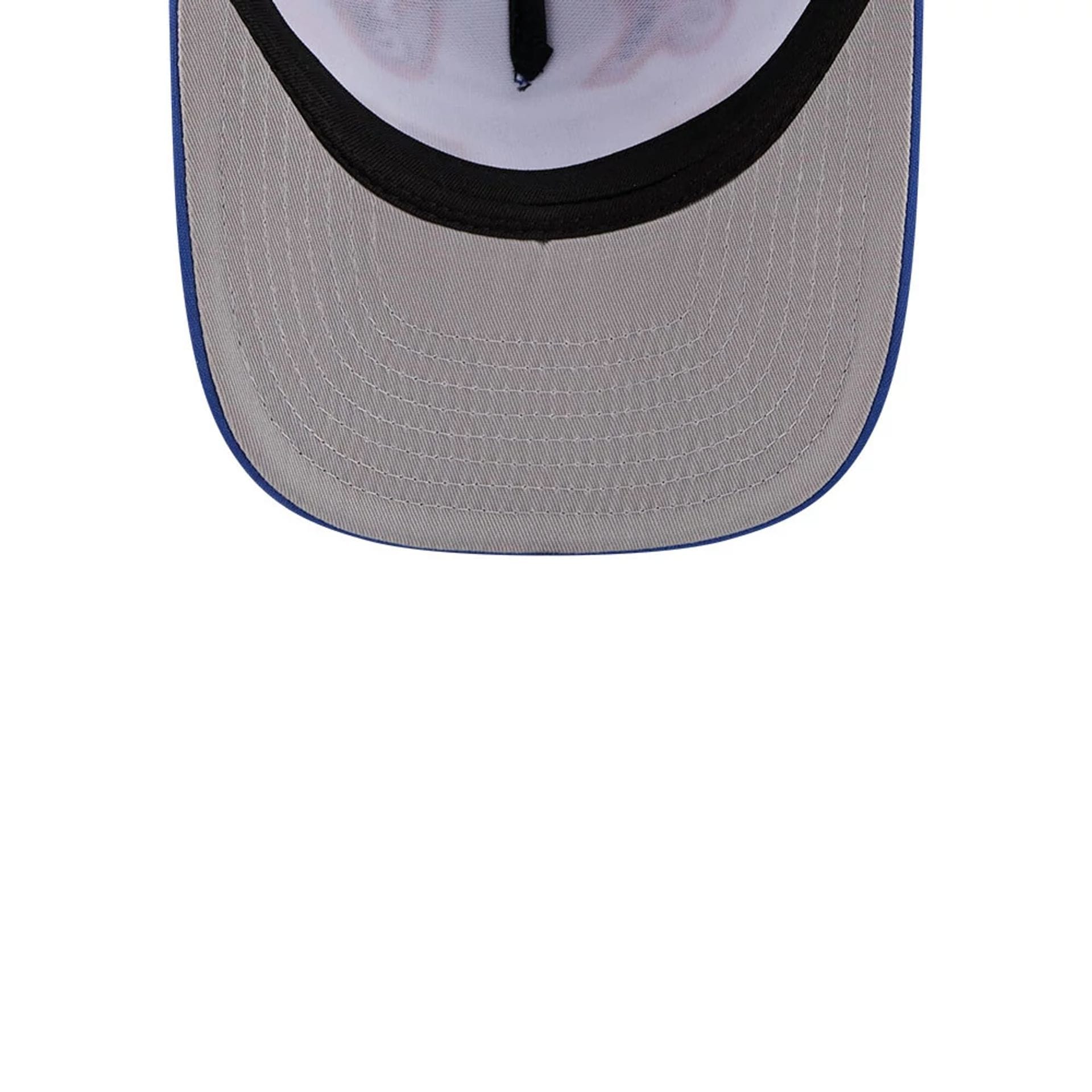 Pictured is this MLB X Coming To America New York Mets 9FIFTY A-Frame Snapback Adjustable cap in blue. 2