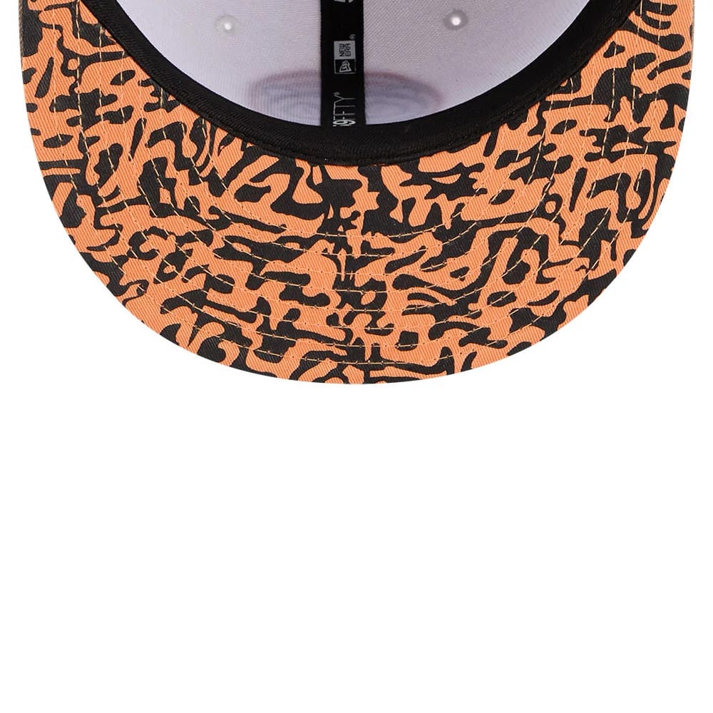 Pictured is this MLB X Ferris Bueller's Day Off Chicago Cubs 59FIFTY Fitted cap in white. 2