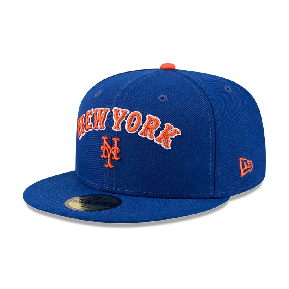 Pictured is this MLB X Seinfeld New York Mets 59FIFTY Fitted cap in blue. 4