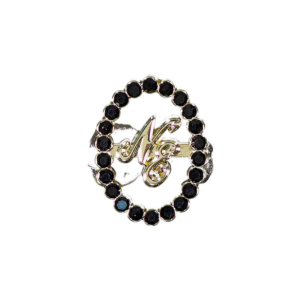 Pictured is this New Era 59FIFTY Day Diamond Catch Closure Pin Badge in black. 1