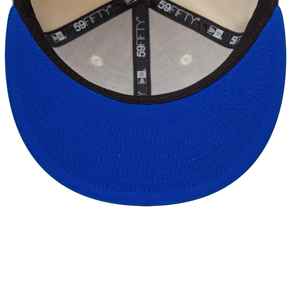 Pictured is this MLB League Essential New York Yankees 59FIFTY Fitted cap in blue. 5