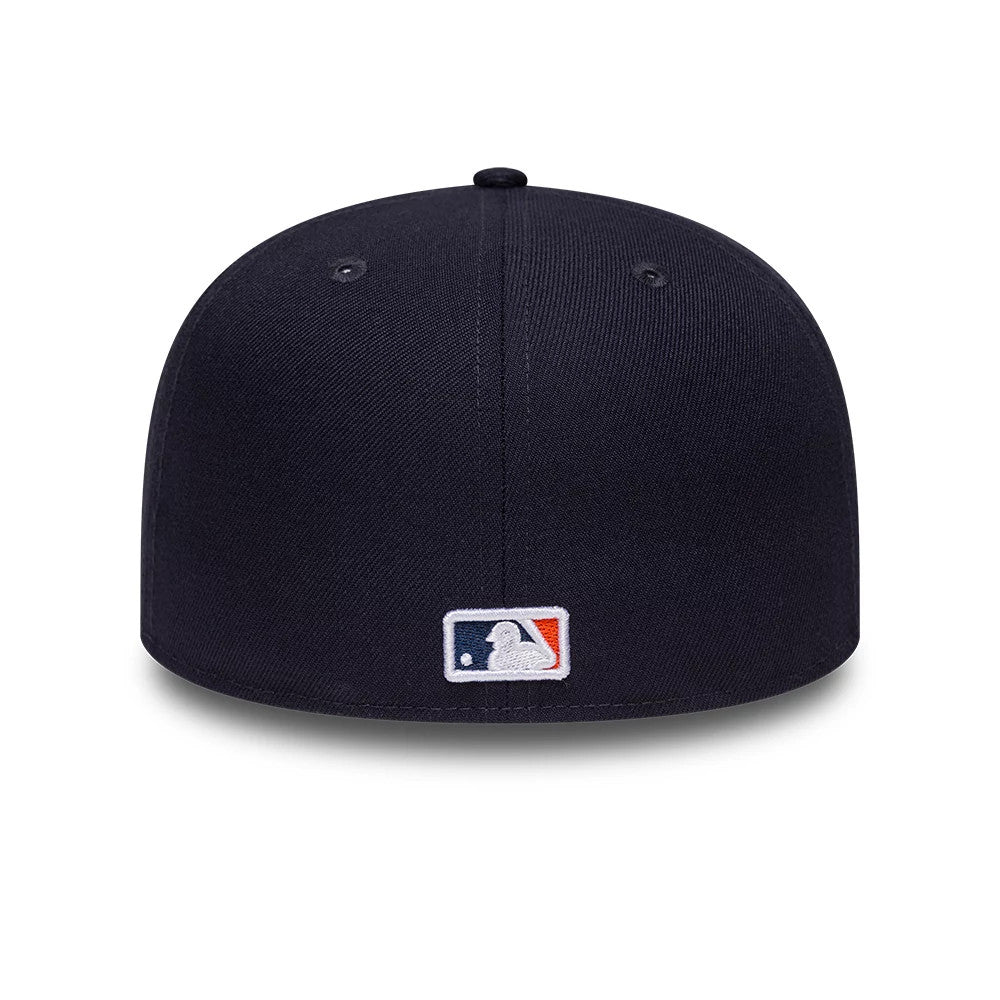 Pictured is this MLB Emblem Detroit Tigers 59FIFTY Fitted cap in navy. 6