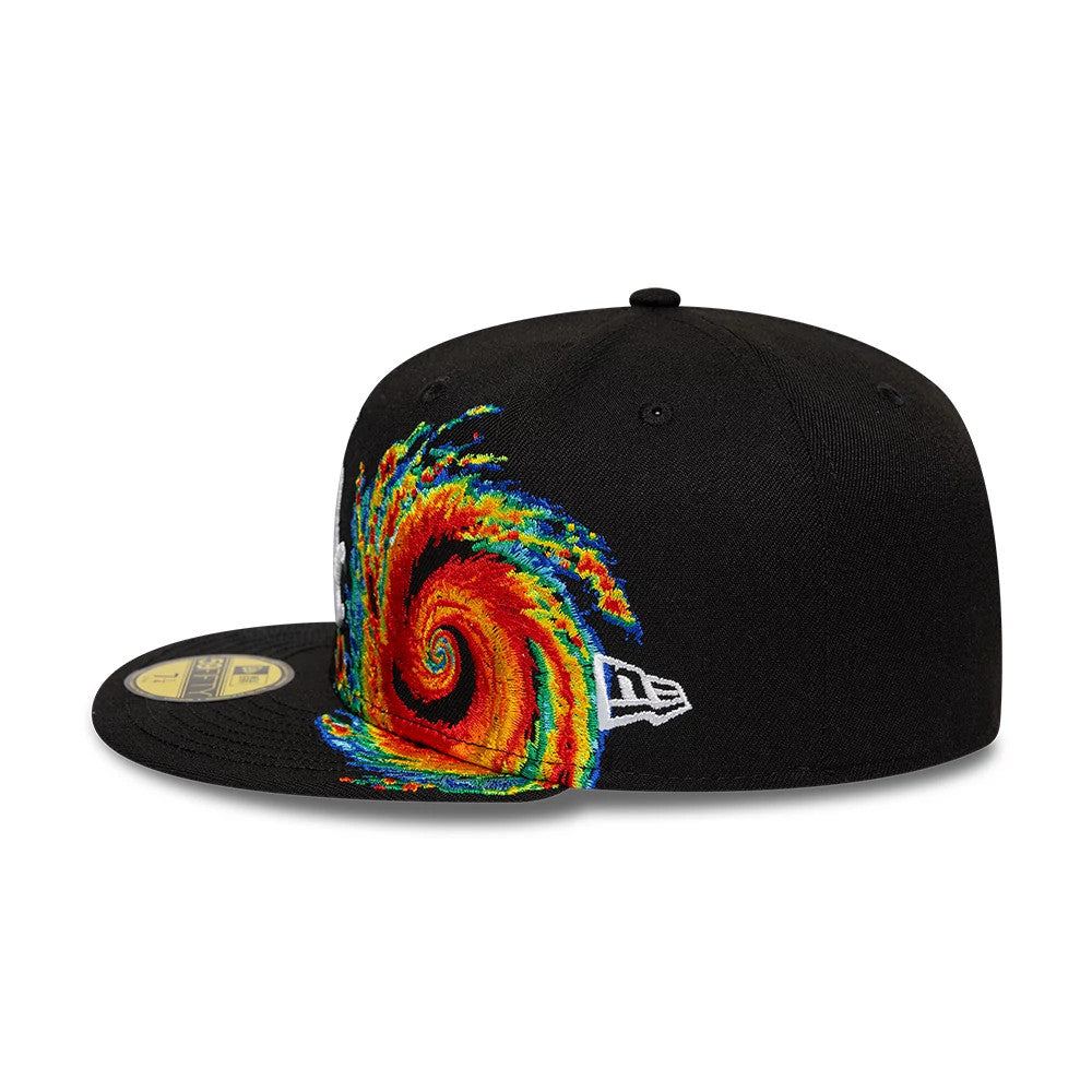 Pictured is this MLB Storm Pattern Chicago White Sox 59FIFTY Fitted cap in black. 4