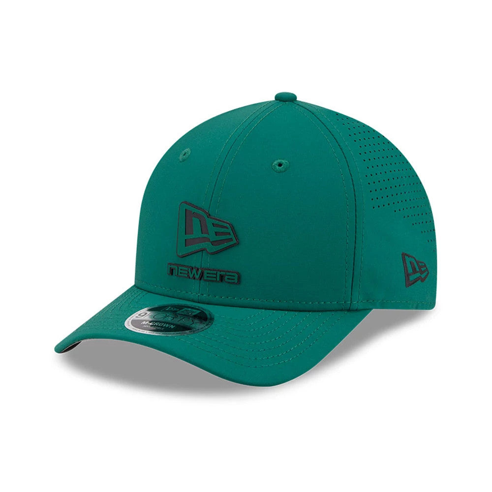 Pictured is this New Era Golf 9FORTY M-Crown cap in green. 1