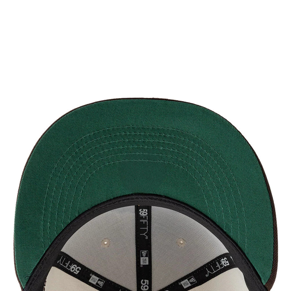 Pictured is this MLB Mexico City Series 2026 San Diego Padres 59FIFTY Fitted cap in light beige. 2
