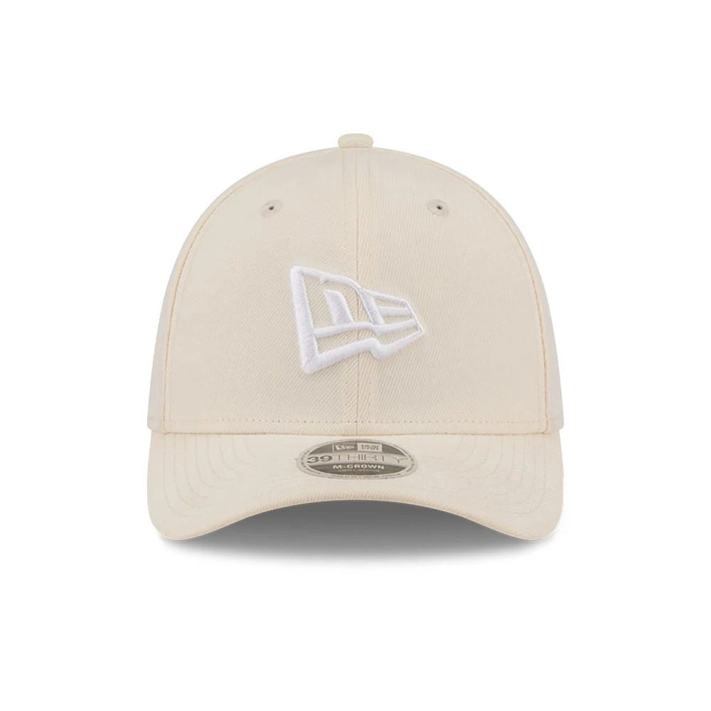 Pictured is this New Era Flag 39THIRTY M-Crown Stretch Fit cap in light beige. 3