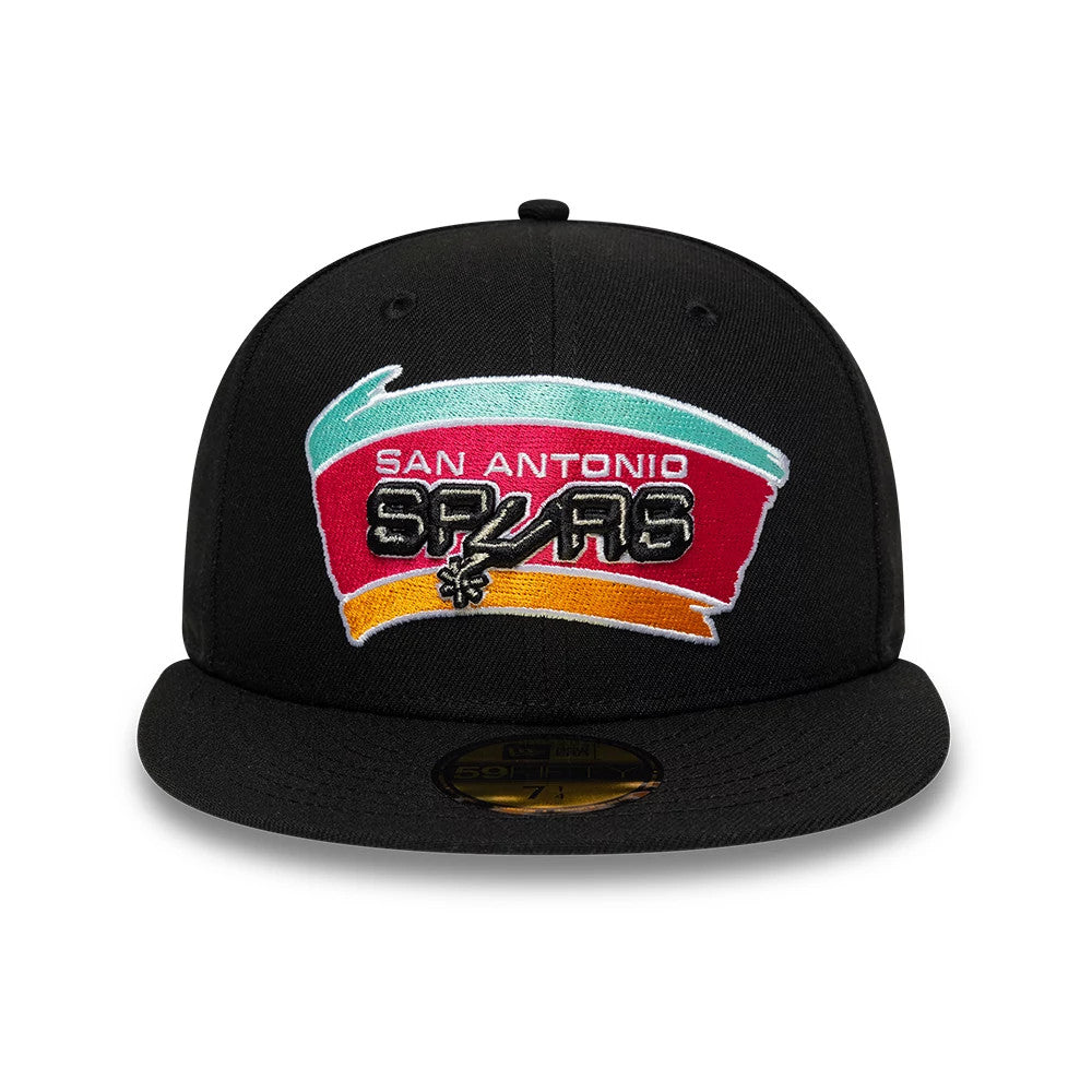 Pictured is this NBA Hardwood Classic San Antonio Spurs 59FIFTY Fitted cap in black. 4