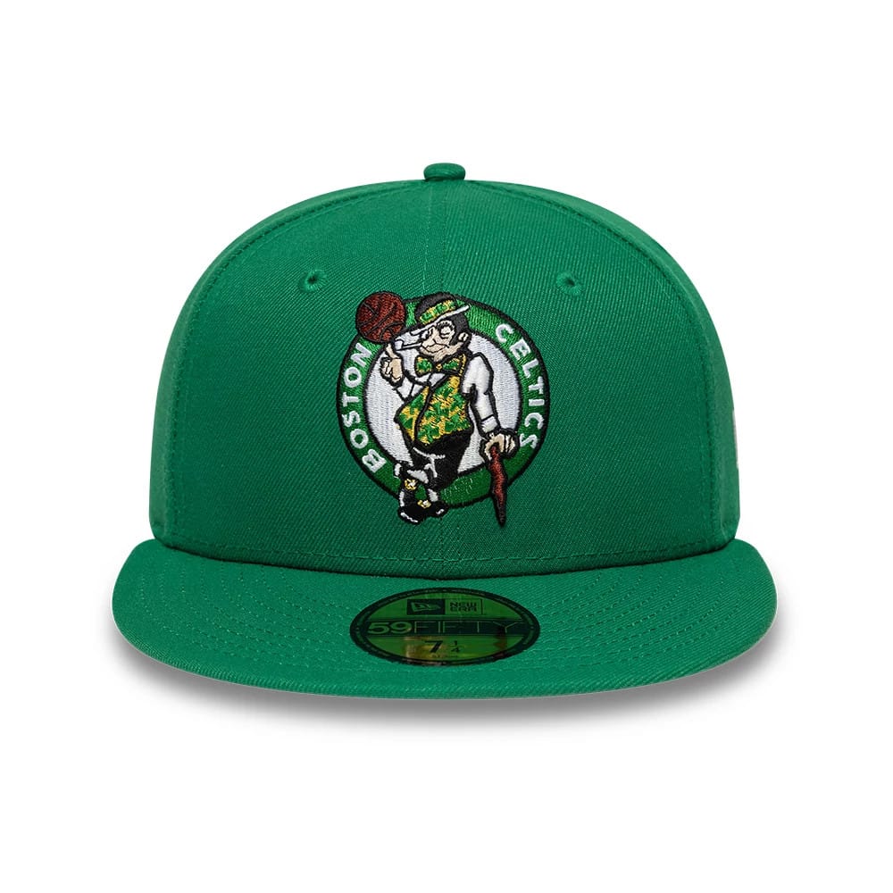 Pictured is this NBA Basic Boston Celtics 59FIFTY Fitted cap in green. 3