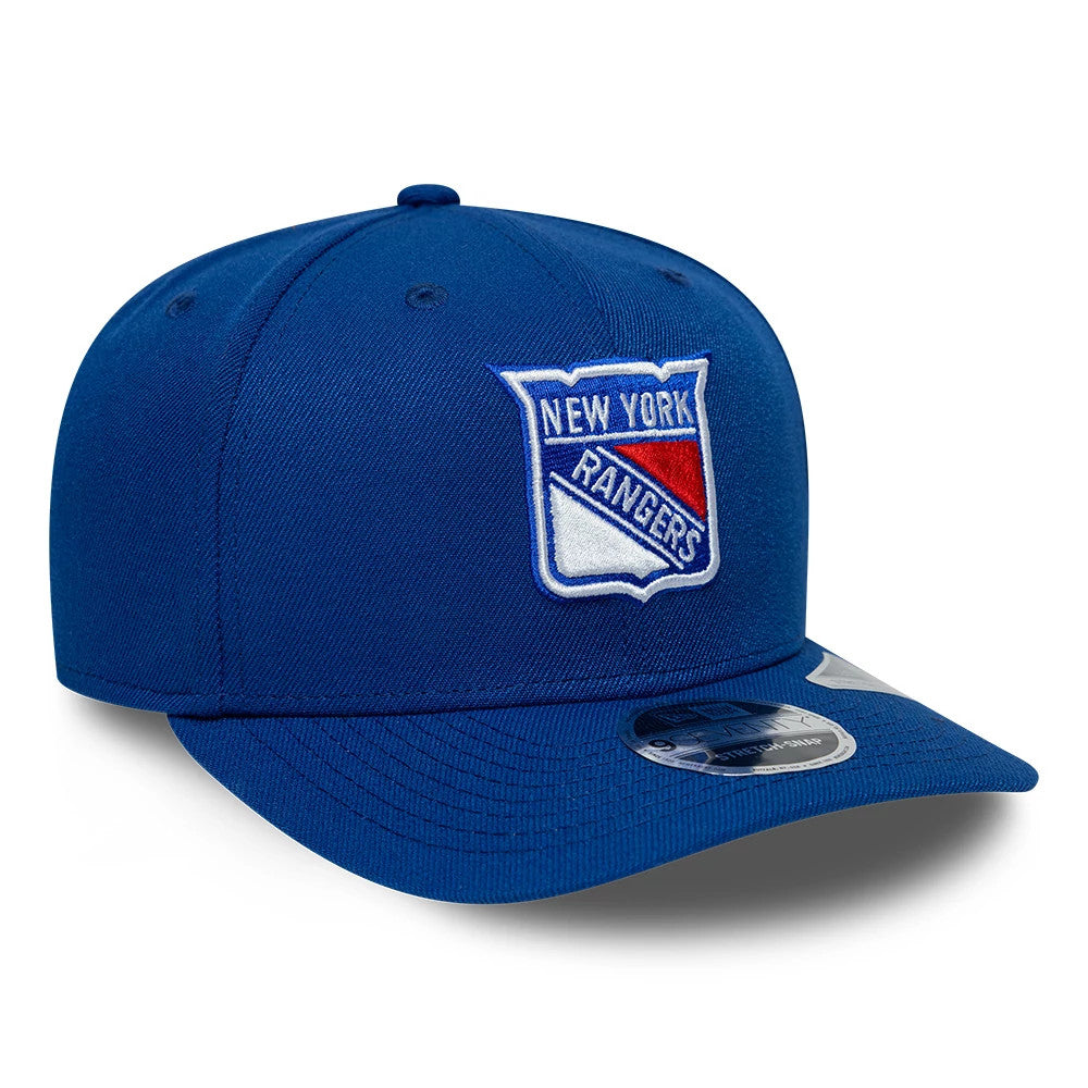 Pictured is this NHL Team New York Rangers 9SEVENTY Stretch Snap cap in blue. 4