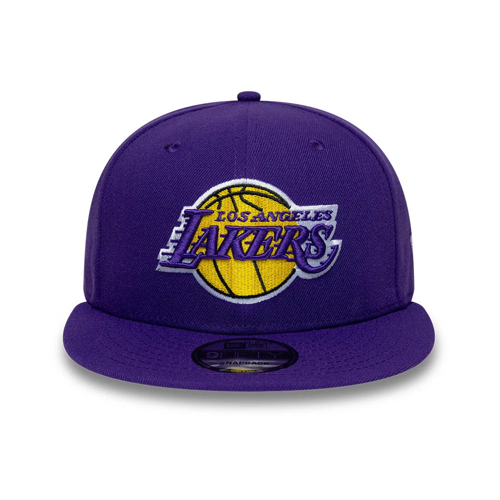 Pictured is this NBA LA Lakers 9FIFTY Snapback cap in purple. 2