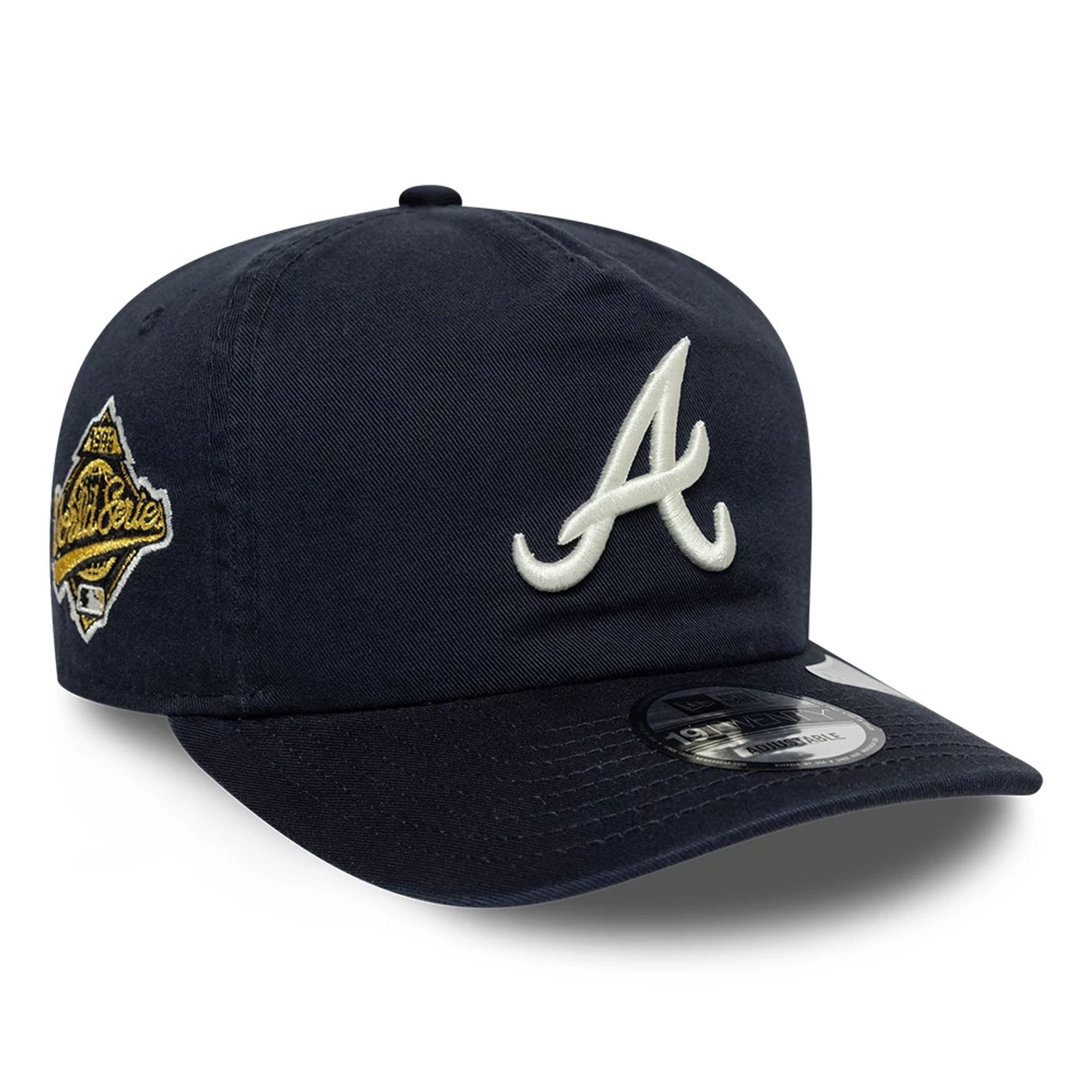 Pictured is this MLB Championship Atlanta Braves 19TWENTY cap in navy. 1
