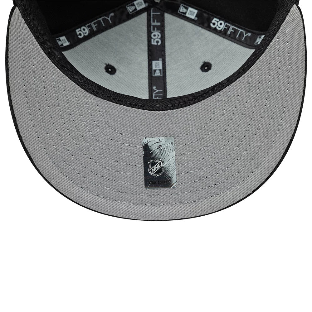 Pictured is this NHL Basic Pittsburgh Penguins 59FIFTY Fitted cap in black. 2