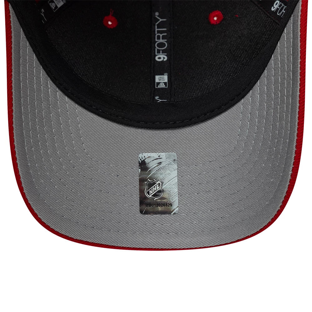 Pictured is this NHL Team Chicago Blackhawks 9FORTY M-Crown cap in red. 2