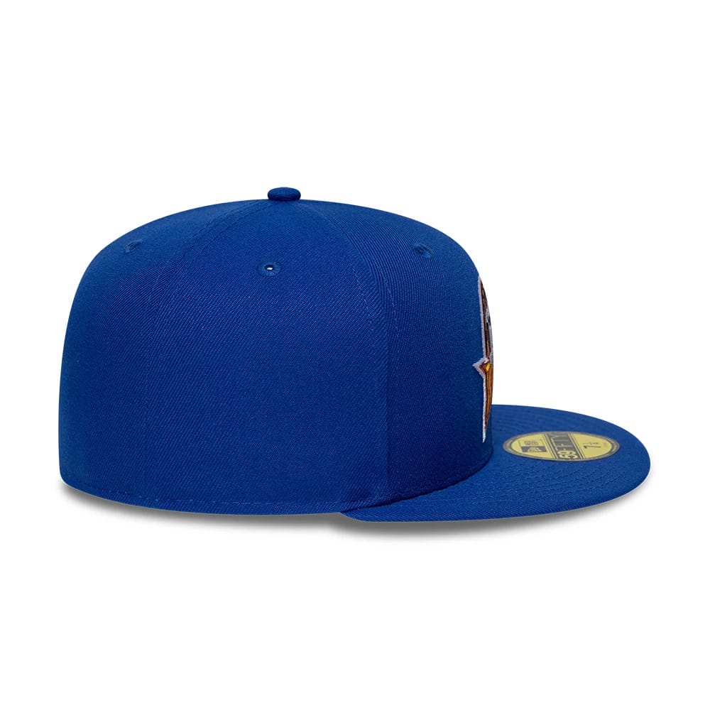 Pictured is this NBA Hardwood Classic Golden State Warriors 59FIFTY Fitted cap in blue. 7