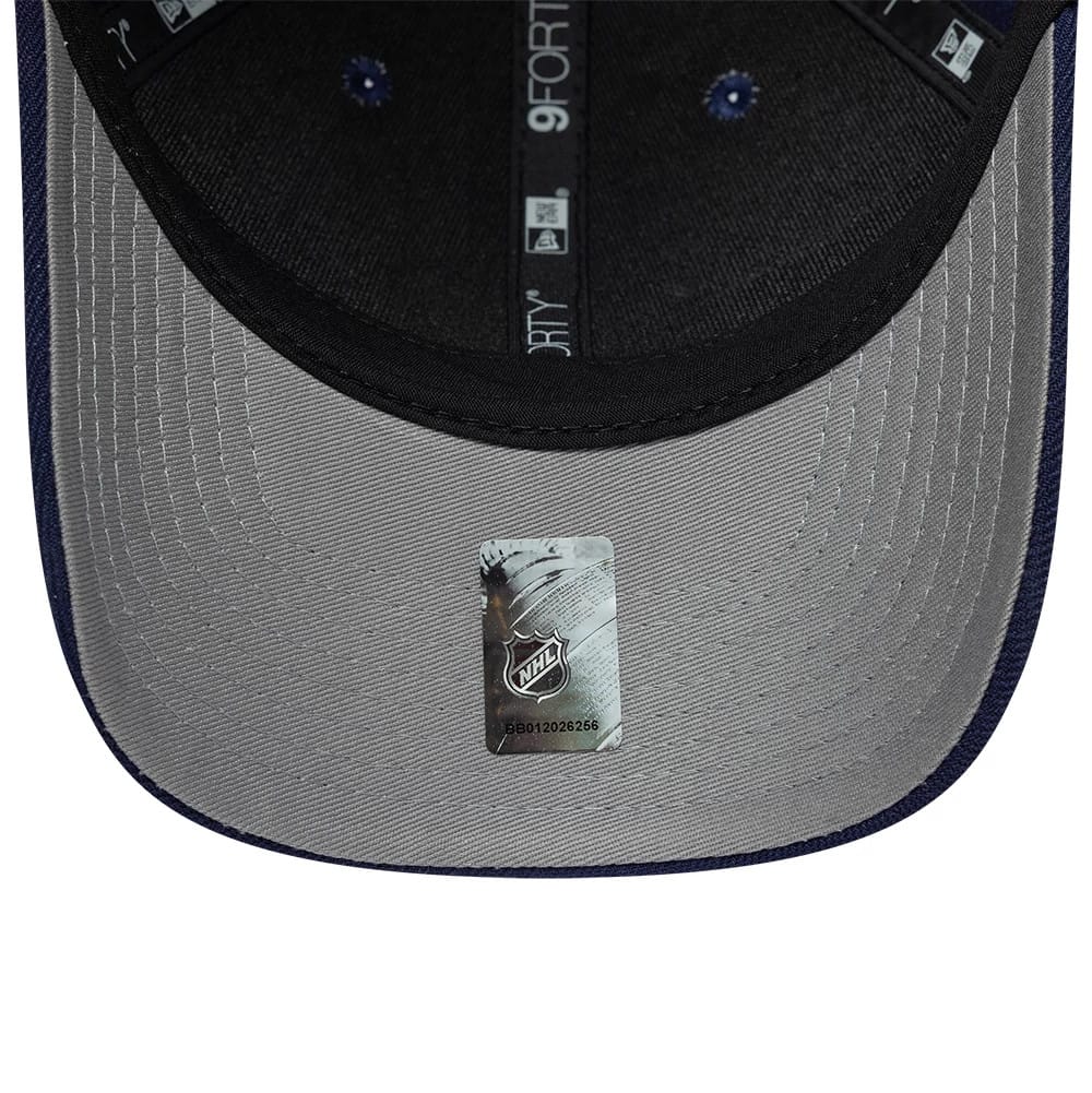 Pictured is this NHL Team Toronto Maple Leafs 9FORTY M-Crown cap in navy. 2