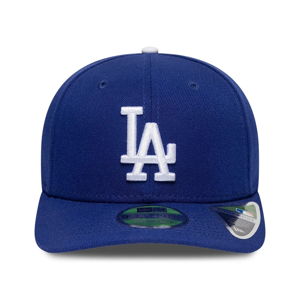 Pictured is this MLB Player Replica LA Dodgers 9SEVENTY Stretch Snap cap in dark blue. 2