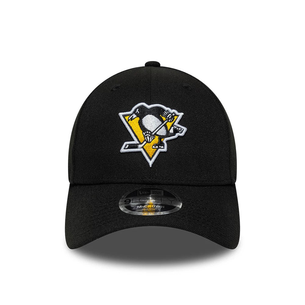 Pictured is this NHL Team Pittsburgh Penguins 9FORTY M-Crown cap in black. 3