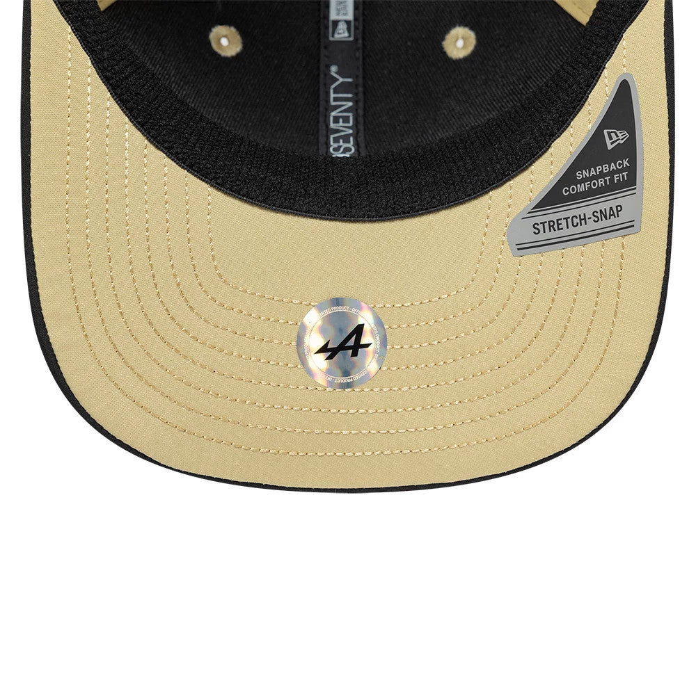 Pictured is this Latin American Franco Colapinto Alpine Racing 9SEVENTY Stretch Snap cap in light beige. 5
