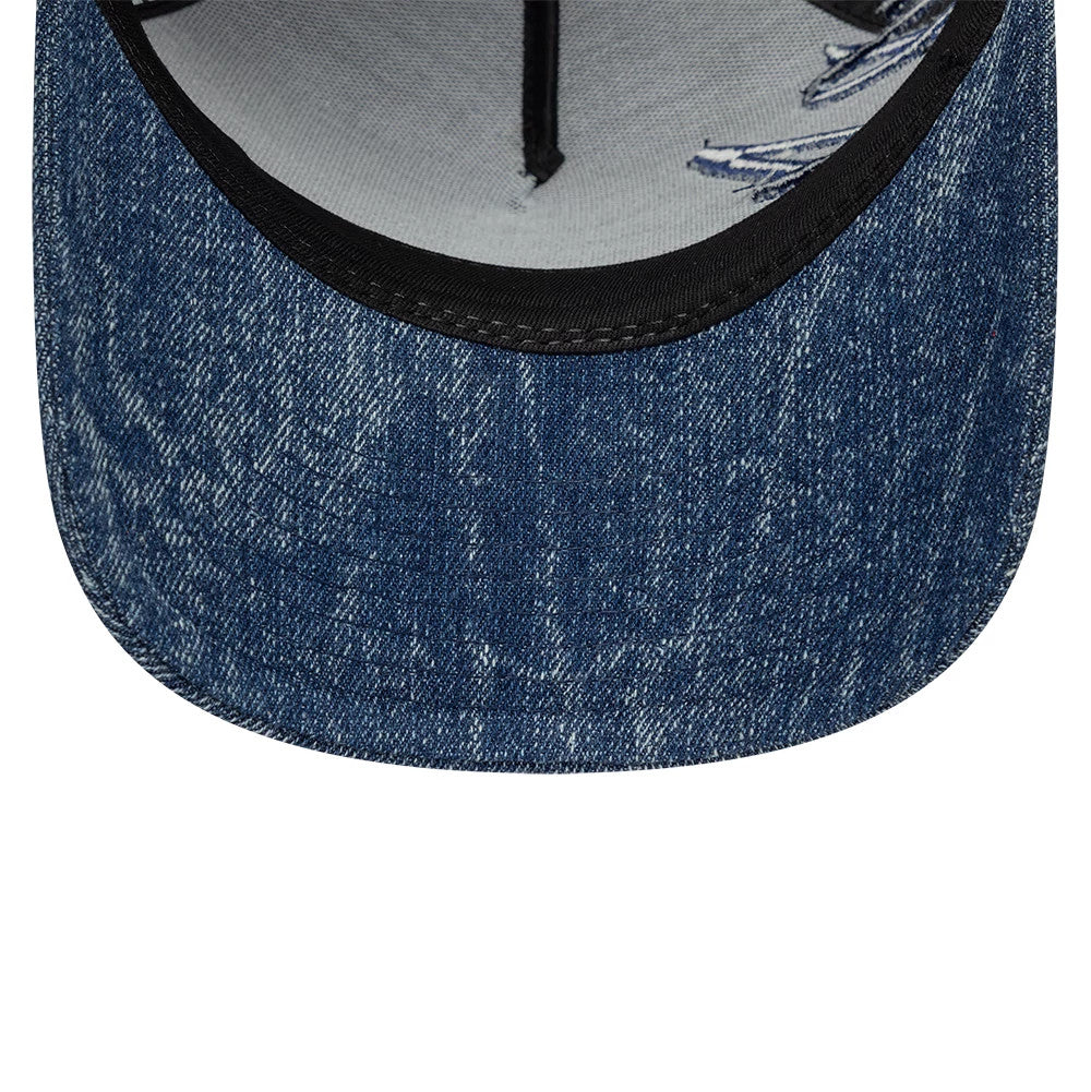 Pictured is this New Era Denim 59FORTY A-Frame Fitted cap in navy. 7