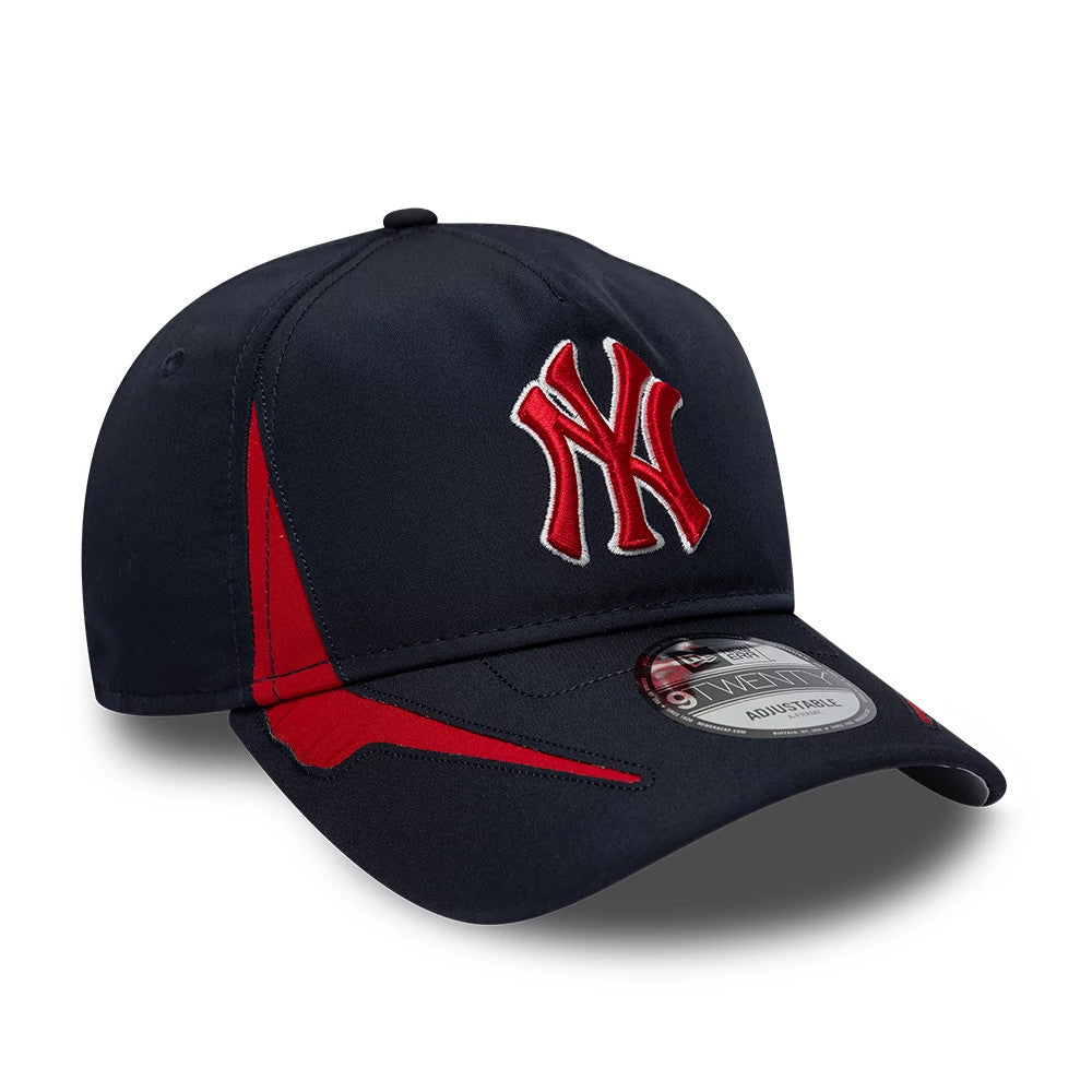 Pictured is this MLB Panel New York Yankees 9TWENTY A-Frame cap in navy. 4
