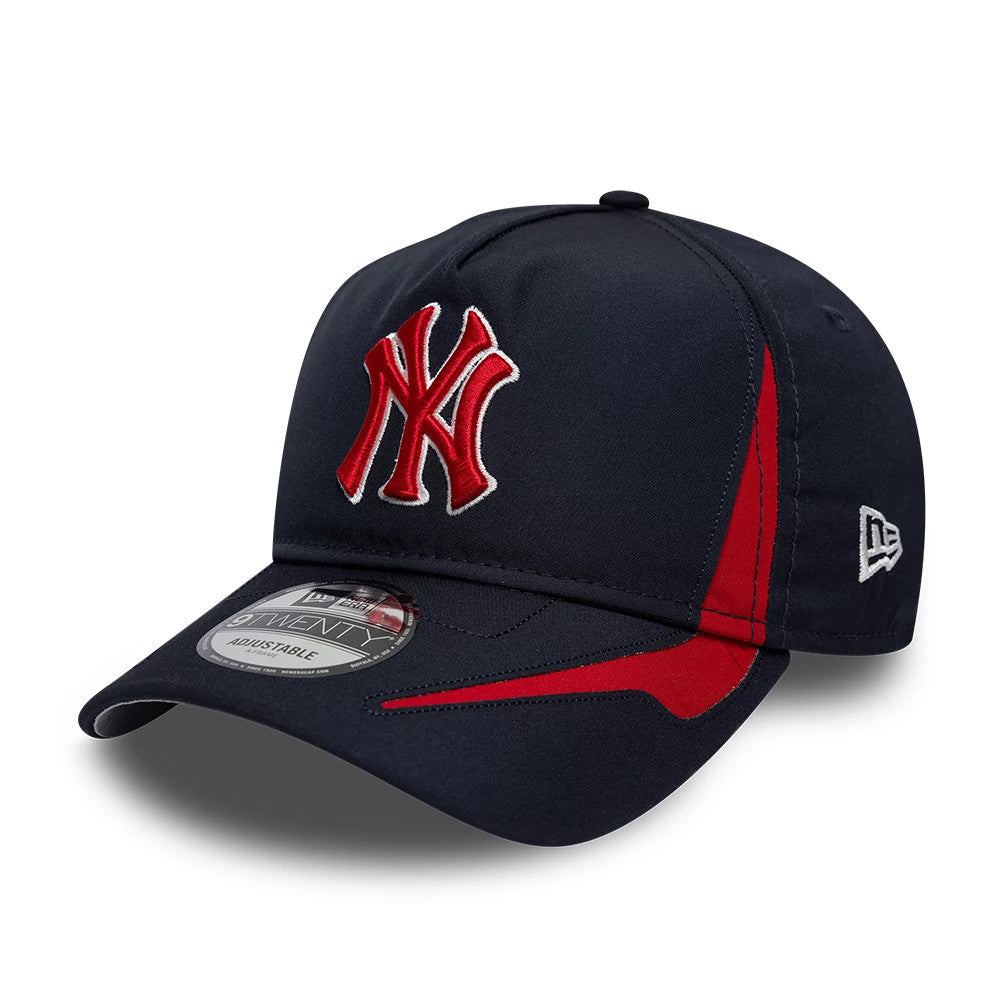 Pictured is this MLB Panel New York Yankees 9TWENTY A-Frame cap in navy. 1