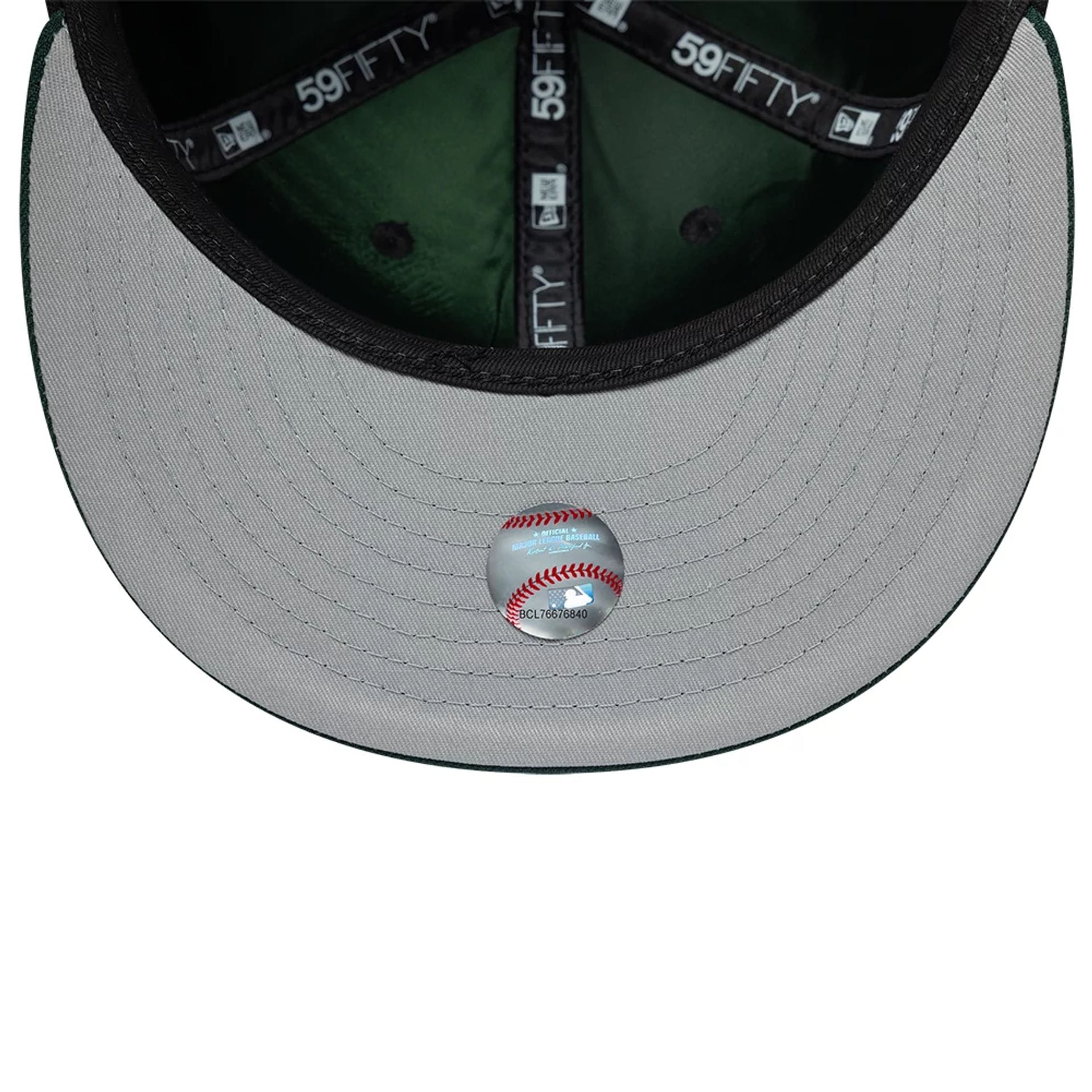 Pictured is this MLB Multi Logo Athletics 59FIFTY Fitted cap in black. 2