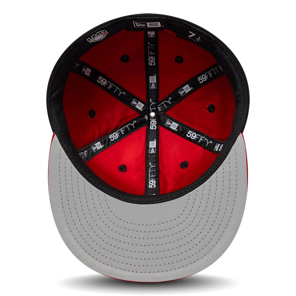 Pictured is this LMB Multi Logo Mexico Diablos 59FIFTY Fitted cap in black. 2