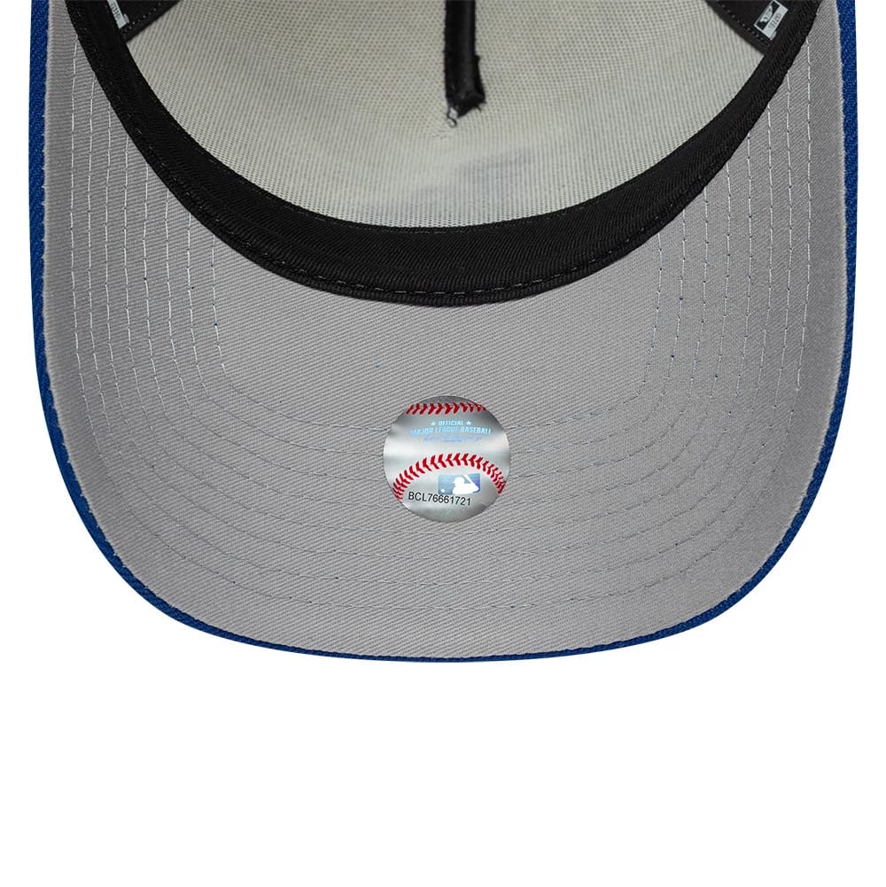 Pictured is this MLB Side Hit LA Dodgers 9FORTY E-Frame cap in Cream. 2
