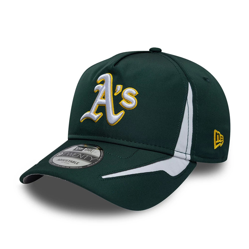 Pictured is this MLB Panel Athletics 9TWENTY A-Frame cap in dark green. 1