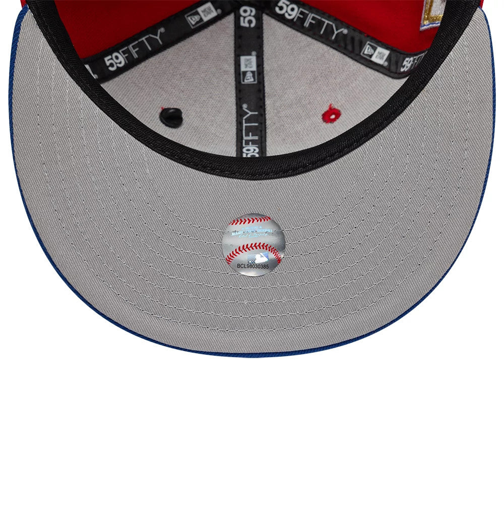 Pictured is this MLB Sister Cities New York Mets 59FIFTY Fitted cap in red & blue. 2