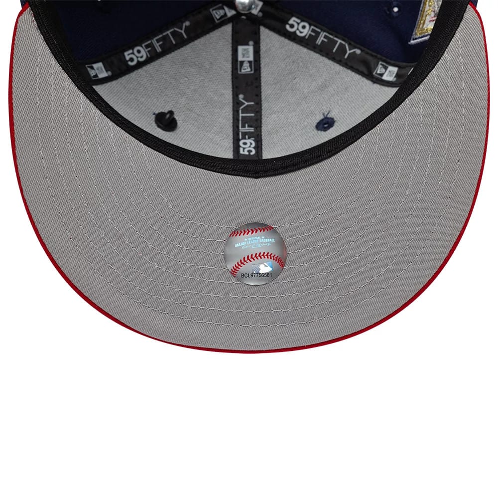 Pictured is this MLB Sister Cities New York Yankees 59FIFTY Fitted cap in blue & red. 2