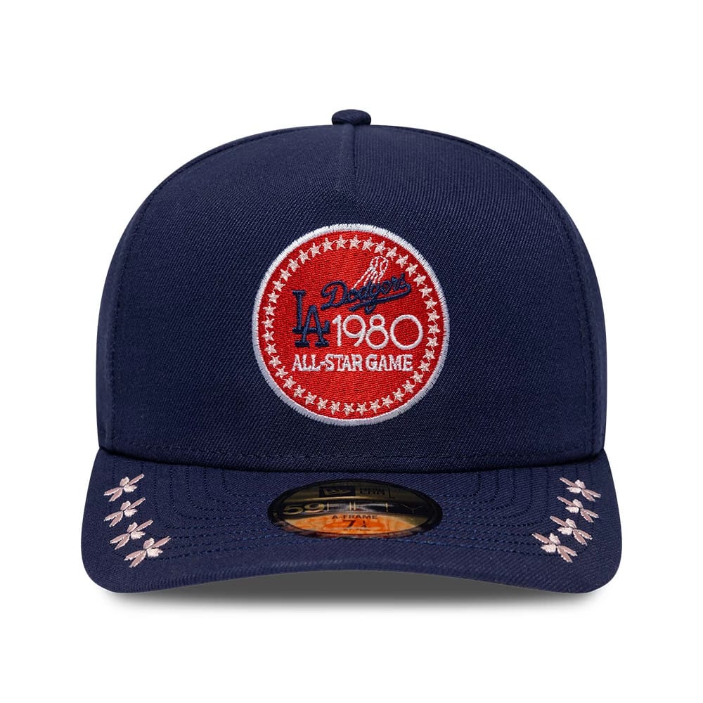 Pictured is this MLB All Star Game LA Dodgers 59FIFTY A-Frame Fitted cap in navy. 3