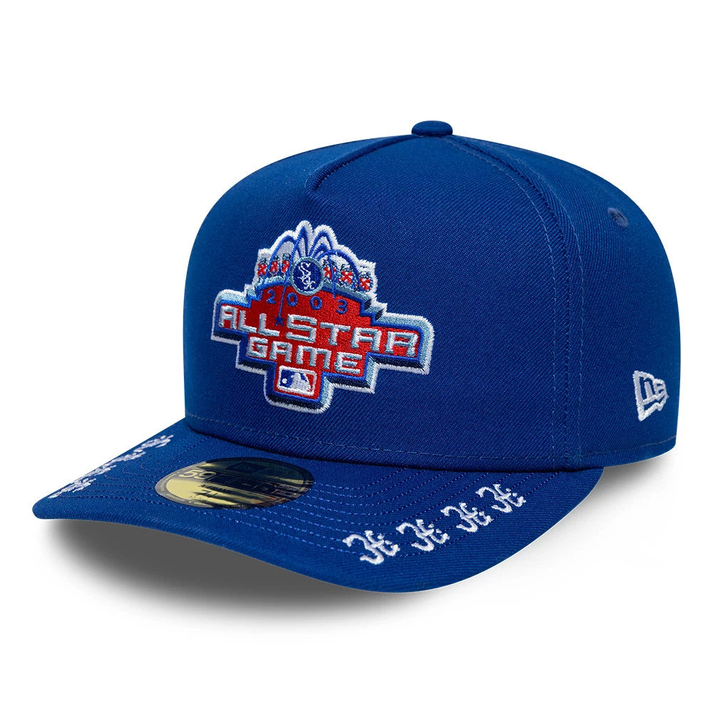 Pictured is this MLB All Star Game Chicago White Sox 59FIFTY A-Frame Fitted cap in blue. 4