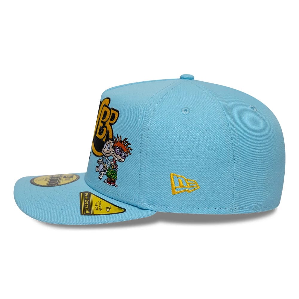 Pictured is this Rugrats Forever Young 59FIFTY A-Frame Fitted cap in pastel blue. 7