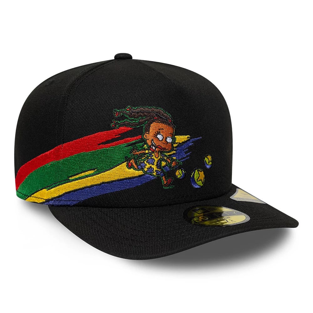 Pictured is this Rugrats 59FIFTY A-Frame Fitted cap in black. 1