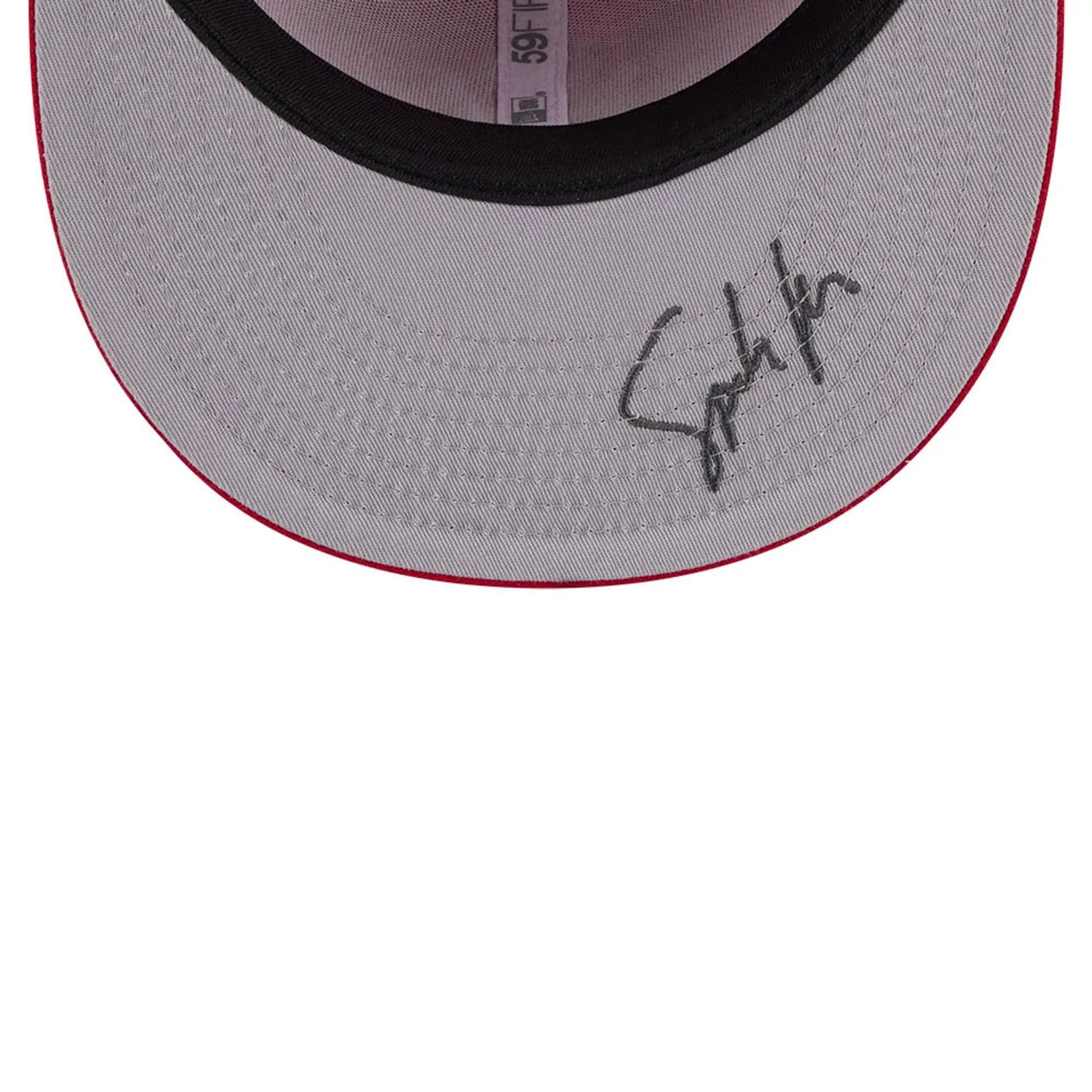 Pictured is this New Era X Spike Lee MLB Special New York Yankees 59FIFTY Fitted cap in red. 2