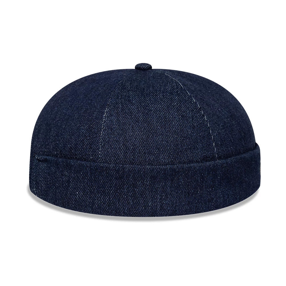 Pictured is this MLB Denim Skully New York Yankees Docker cap in navy. 11