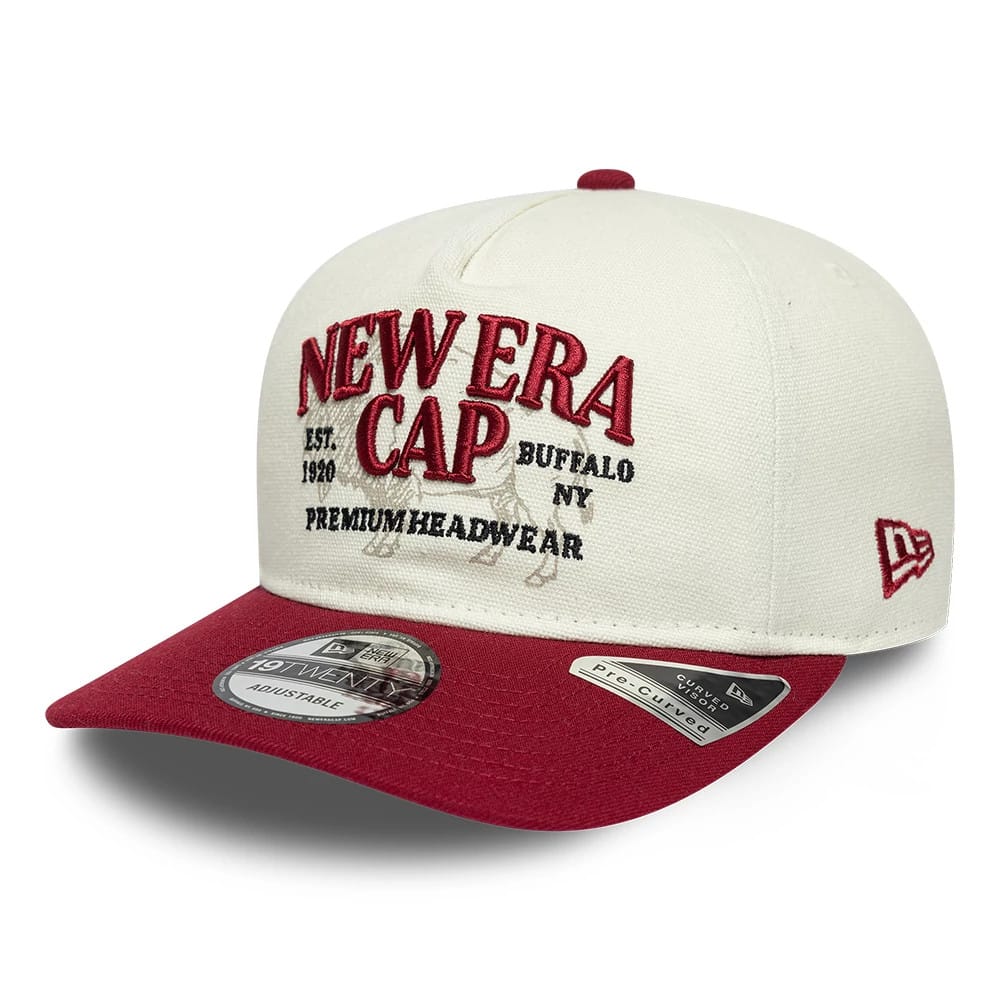 Pictured is this New Era 19TWENTY cap in cream. 1