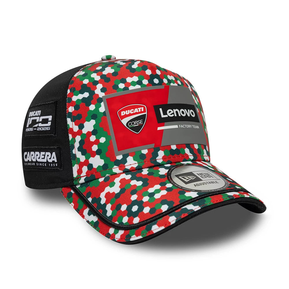 Pictured is this Replica Mugello Race Special Ducati 9FORTY A-Frame cap in multi. 5